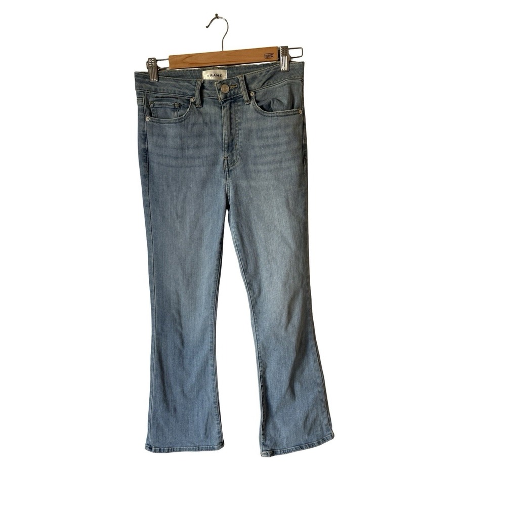 FRAME Jeans Womens 26 Light Wash‎ Blue Le Crop Mini Boot Cropped Bootcut Denim